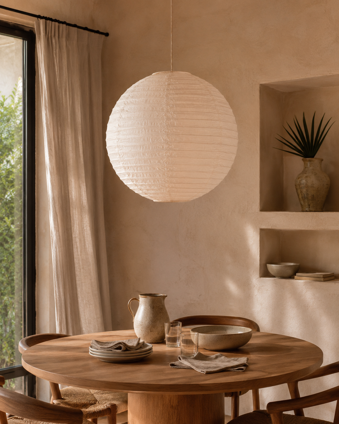 Linen Lantern Pendant