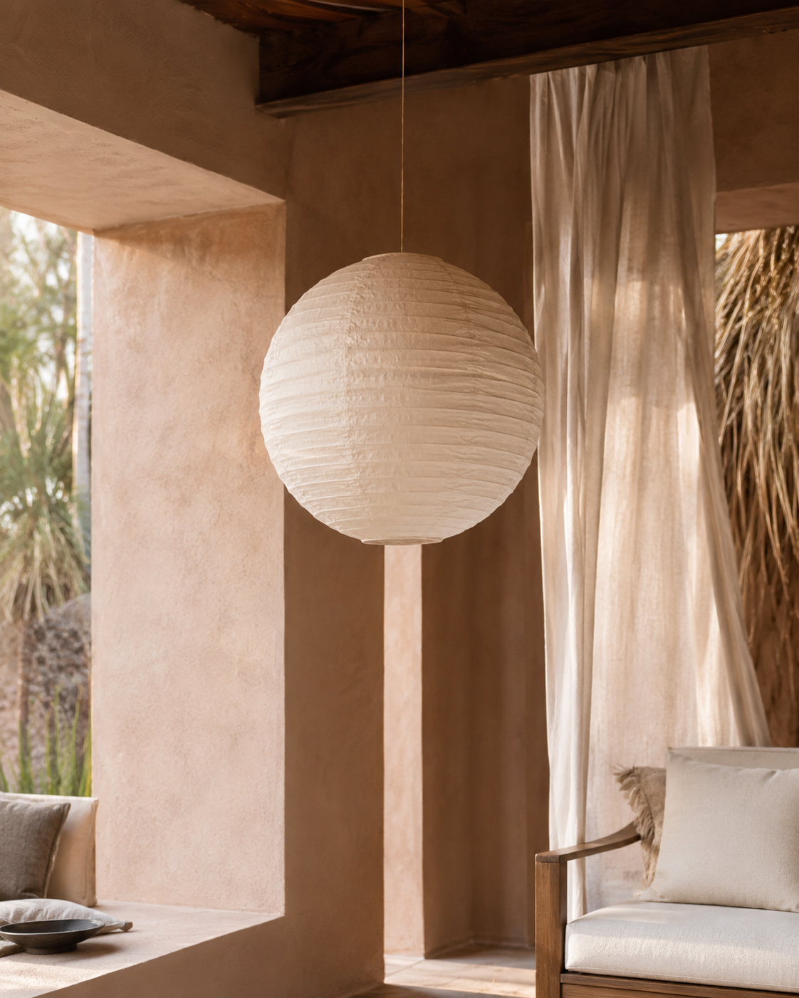 Linen Lantern Pendant