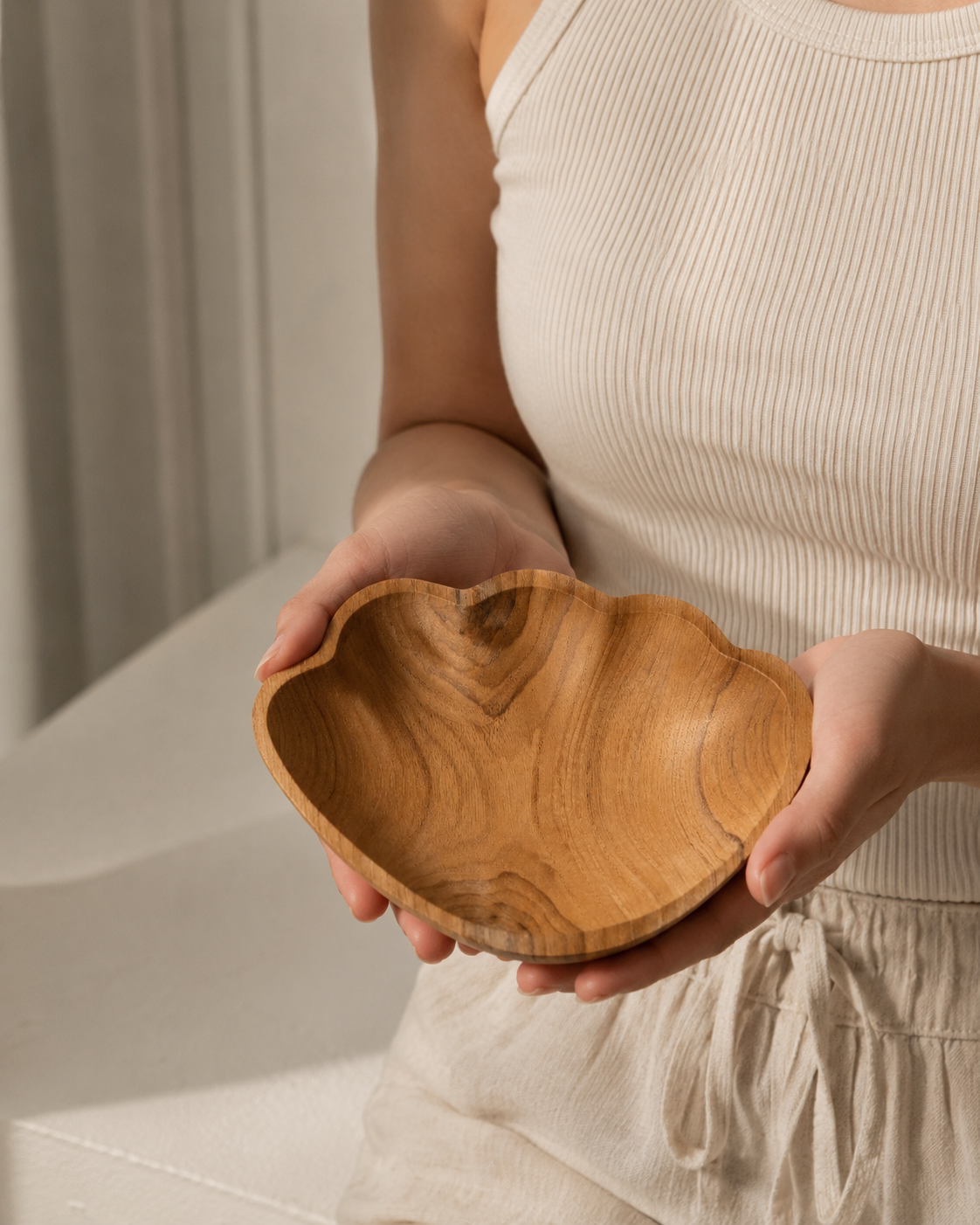 Teak Shell Catch All